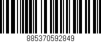Código de barras (EAN, GTIN, SKU, ISBN): '885370592849'