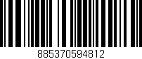 Código de barras (EAN, GTIN, SKU, ISBN): '885370594812'