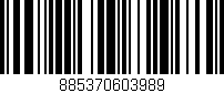 Código de barras (EAN, GTIN, SKU, ISBN): '885370603989'