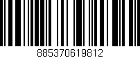 Código de barras (EAN, GTIN, SKU, ISBN): '885370619812'