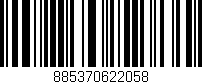 Código de barras (EAN, GTIN, SKU, ISBN): '885370622058'