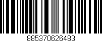 Código de barras (EAN, GTIN, SKU, ISBN): '885370626483'
