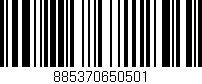 Código de barras (EAN, GTIN, SKU, ISBN): '885370650501'