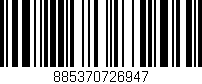 Código de barras (EAN, GTIN, SKU, ISBN): '885370726947'
