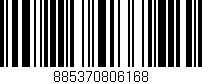 Código de barras (EAN, GTIN, SKU, ISBN): '885370806168'