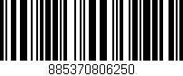 Código de barras (EAN, GTIN, SKU, ISBN): '885370806250'