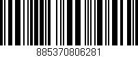 Código de barras (EAN, GTIN, SKU, ISBN): '885370806281'