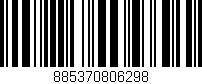 Código de barras (EAN, GTIN, SKU, ISBN): '885370806298'