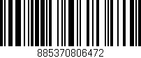 Código de barras (EAN, GTIN, SKU, ISBN): '885370806472'