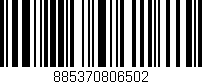 Código de barras (EAN, GTIN, SKU, ISBN): '885370806502'