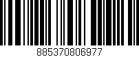 Código de barras (EAN, GTIN, SKU, ISBN): '885370806977'