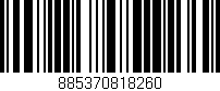 Código de barras (EAN, GTIN, SKU, ISBN): '885370818260'