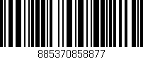 Código de barras (EAN, GTIN, SKU, ISBN): '885370858877'