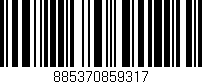 Código de barras (EAN, GTIN, SKU, ISBN): '885370859317'