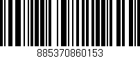 Código de barras (EAN, GTIN, SKU, ISBN): '885370860153'