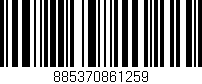 Código de barras (EAN, GTIN, SKU, ISBN): '885370861259'