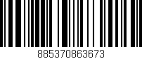 Código de barras (EAN, GTIN, SKU, ISBN): '885370863673'