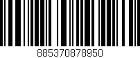 Código de barras (EAN, GTIN, SKU, ISBN): '885370878950'
