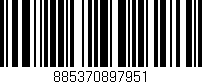 Código de barras (EAN, GTIN, SKU, ISBN): '885370897951'