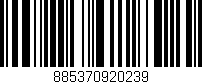 Código de barras (EAN, GTIN, SKU, ISBN): '885370920239'
