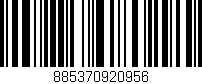 Código de barras (EAN, GTIN, SKU, ISBN): '885370920956'
