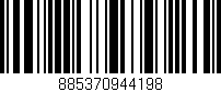 Código de barras (EAN, GTIN, SKU, ISBN): '885370944198'