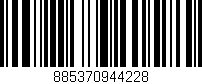 Código de barras (EAN, GTIN, SKU, ISBN): '885370944228'