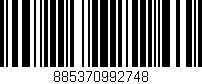 Código de barras (EAN, GTIN, SKU, ISBN): '885370992748'