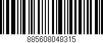 Código de barras (EAN, GTIN, SKU, ISBN): '885608048315'