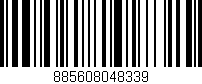Código de barras (EAN, GTIN, SKU, ISBN): '885608048339'