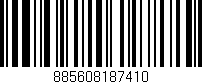 Código de barras (EAN, GTIN, SKU, ISBN): '885608187410'