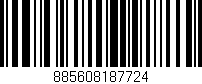 Código de barras (EAN, GTIN, SKU, ISBN): '885608187724'