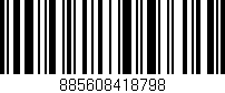 Código de barras (EAN, GTIN, SKU, ISBN): '885608418798'