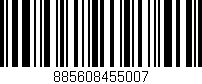 Código de barras (EAN, GTIN, SKU, ISBN): '885608455007'
