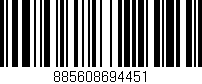 Código de barras (EAN, GTIN, SKU, ISBN): '885608694451'