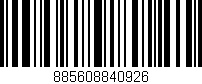 Código de barras (EAN, GTIN, SKU, ISBN): '885608840926'