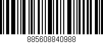 Código de barras (EAN, GTIN, SKU, ISBN): '885608840988'