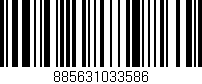 Código de barras (EAN, GTIN, SKU, ISBN): '885631033586'