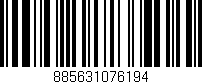 Código de barras (EAN, GTIN, SKU, ISBN): '885631076194'
