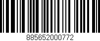 Código de barras (EAN, GTIN, SKU, ISBN): '885652000772'