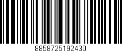 Código de barras (EAN, GTIN, SKU, ISBN): '8858725192430'
