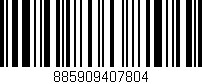 Código de barras (EAN, GTIN, SKU, ISBN): '885909407804'