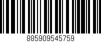 Código de barras (EAN, GTIN, SKU, ISBN): '885909545759'
