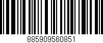 Código de barras (EAN, GTIN, SKU, ISBN): '885909560851'