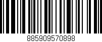 Código de barras (EAN, GTIN, SKU, ISBN): '885909570898'