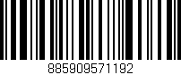 Código de barras (EAN, GTIN, SKU, ISBN): '885909571192'
