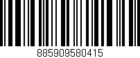 Código de barras (EAN, GTIN, SKU, ISBN): '885909580415'
