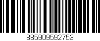 Código de barras (EAN, GTIN, SKU, ISBN): '885909592753'