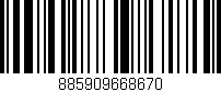 Código de barras (EAN, GTIN, SKU, ISBN): '885909668670'