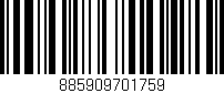 Código de barras (EAN, GTIN, SKU, ISBN): '885909701759'